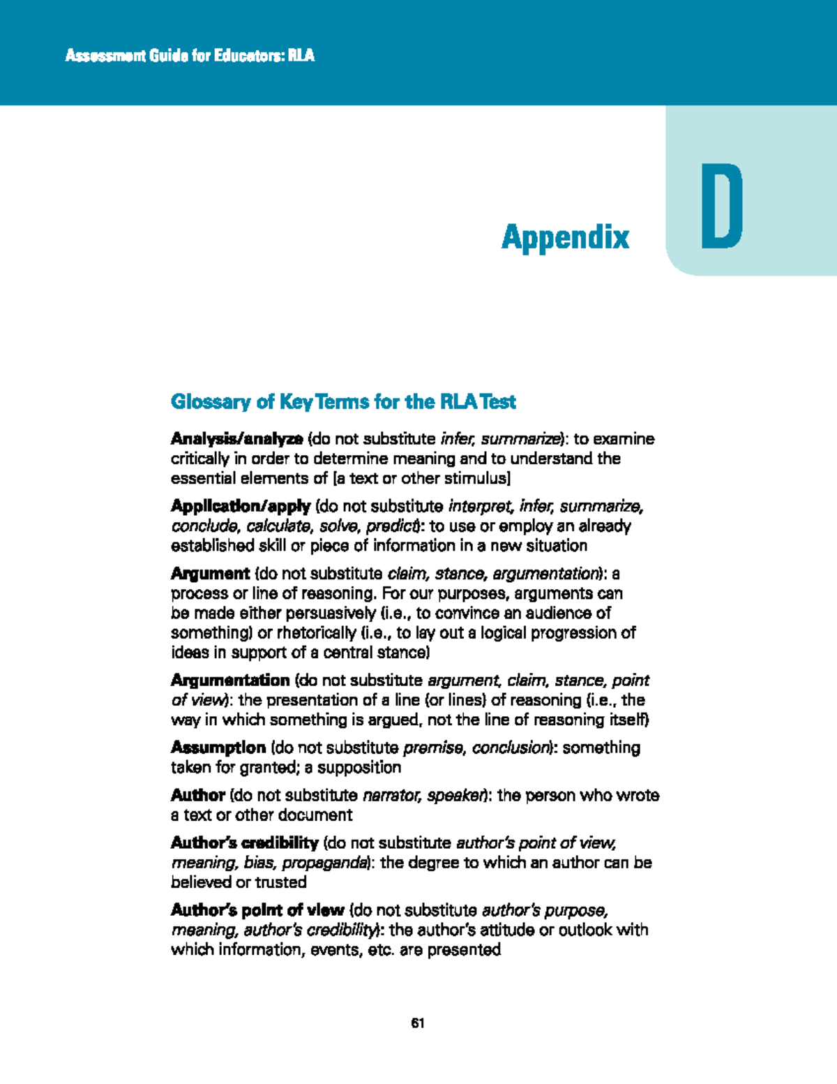 Essential words for RLA - English - Studocu