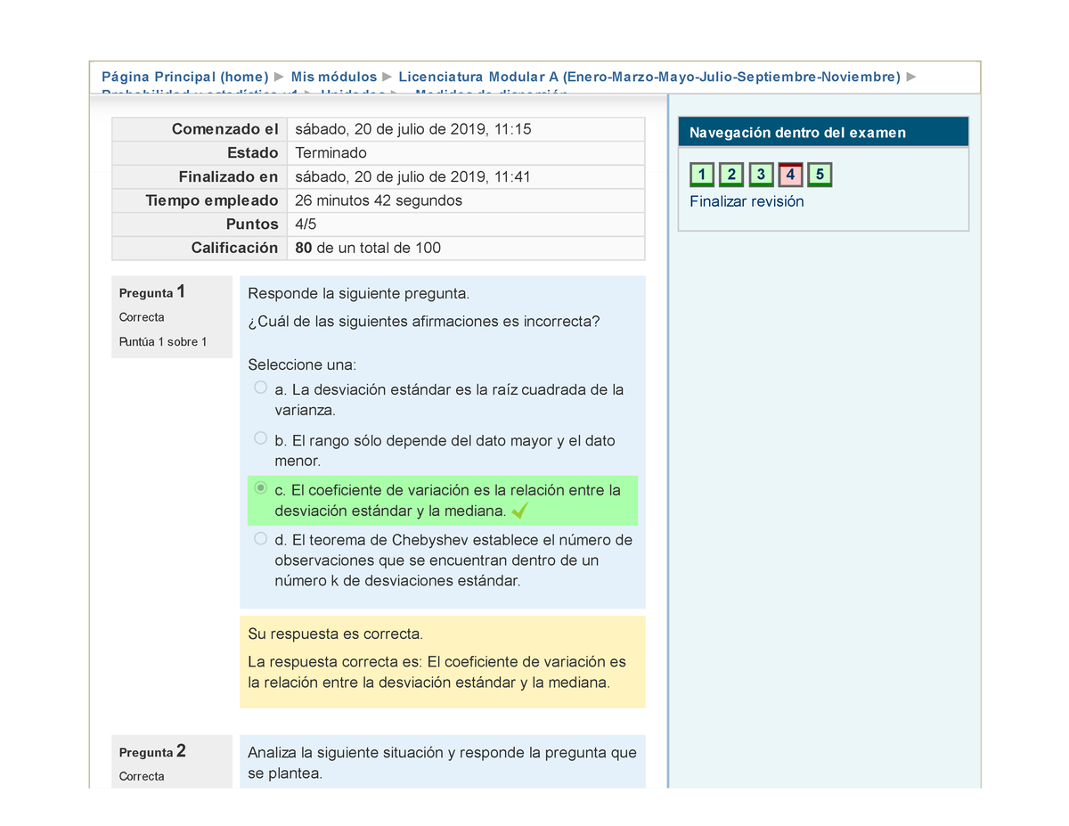 Medidas De Dispersi+¦n - Página Principal (home) Mis Módulos ...