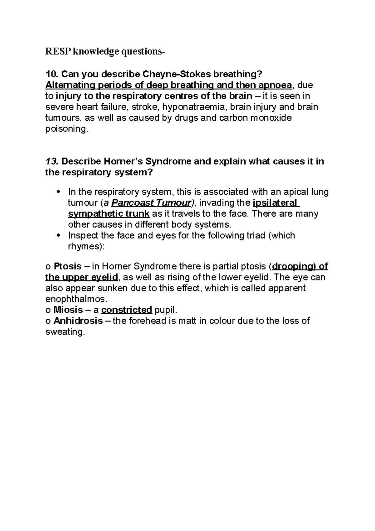 RESP knowledge questions 5 - RESP knowledge questions- Can you describe ...