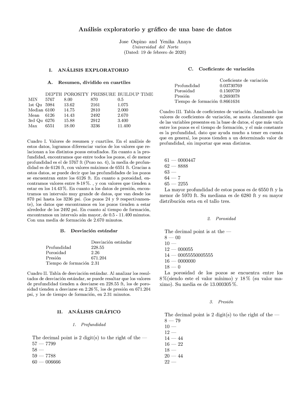 An Lisis Nota An Alisis Exploratorio Y Gr Afico De Una Base De Datos Jose Ospino And