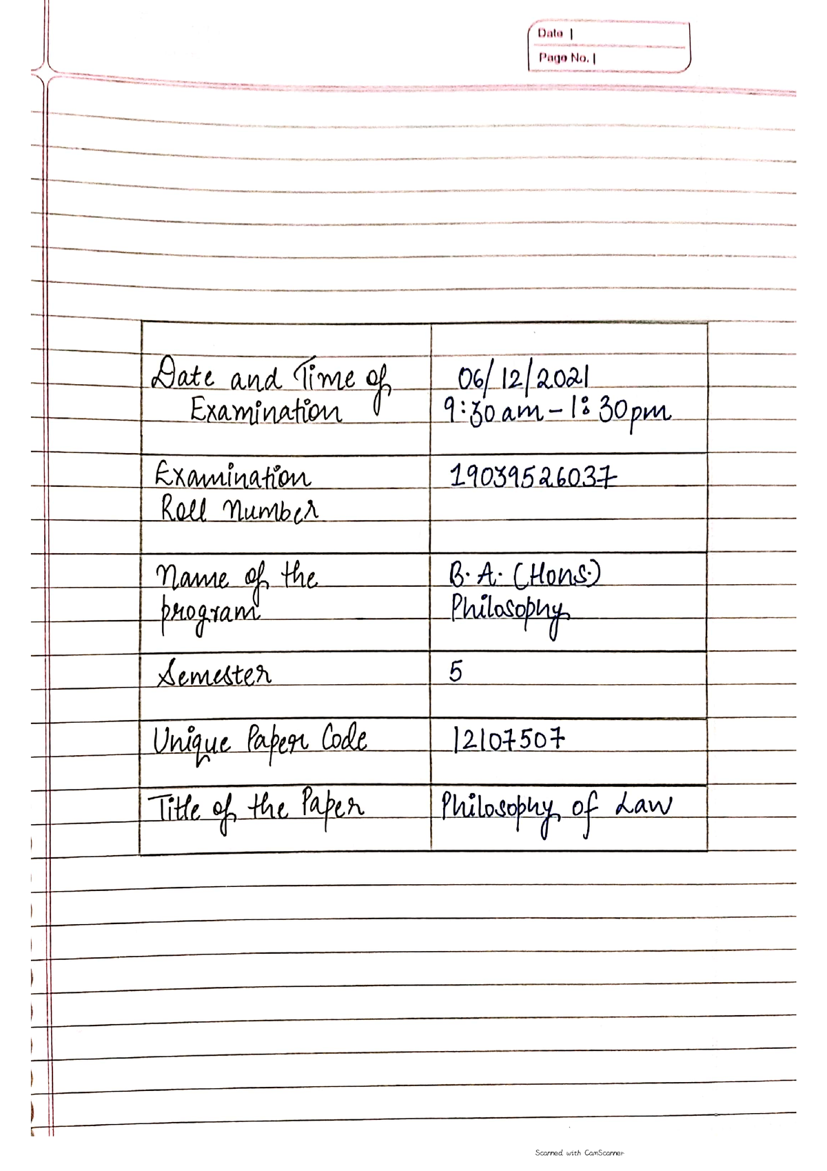 LAW Q5 - Notes - B.A.(hons.) Philosophy - Studocu