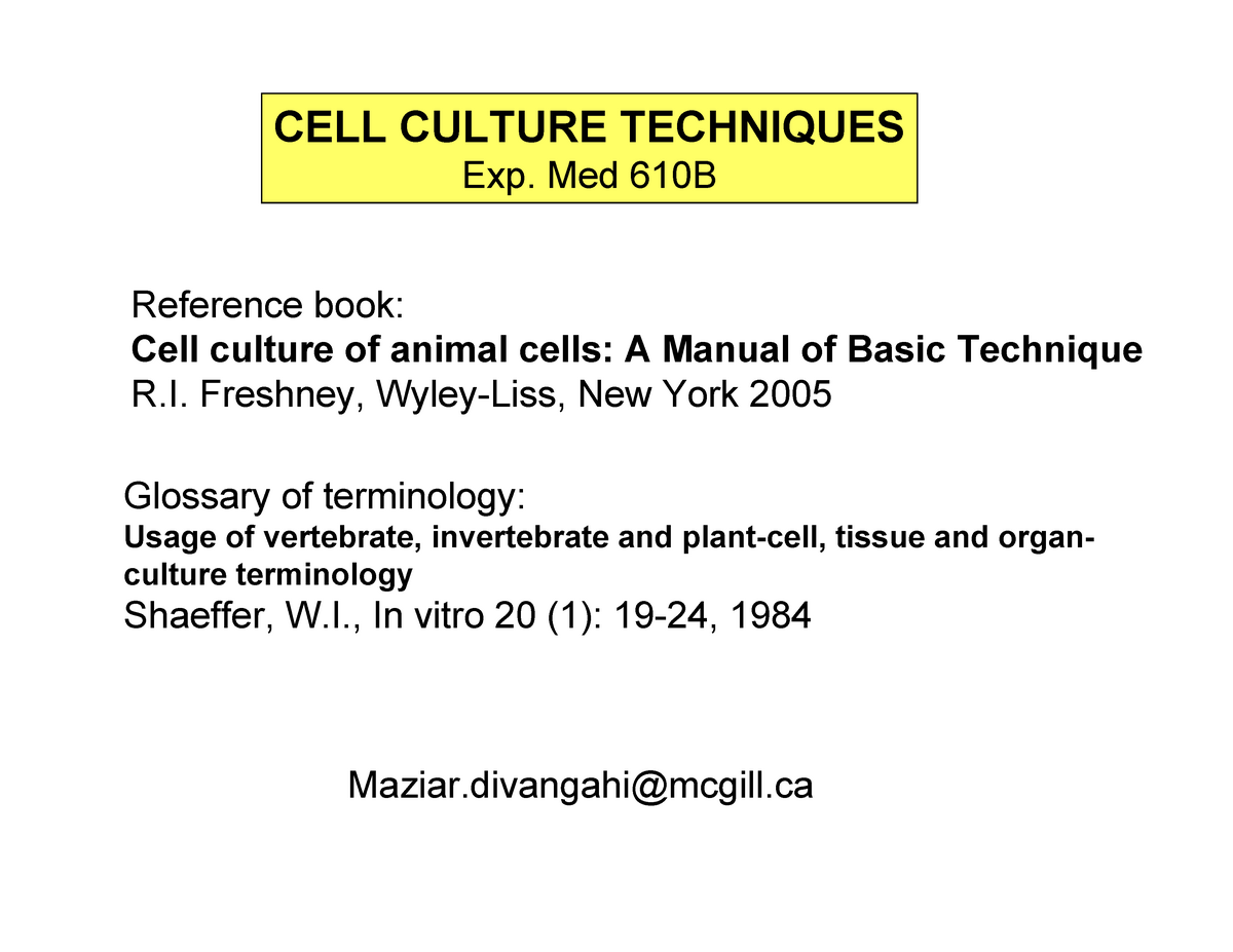 cell culture research paper