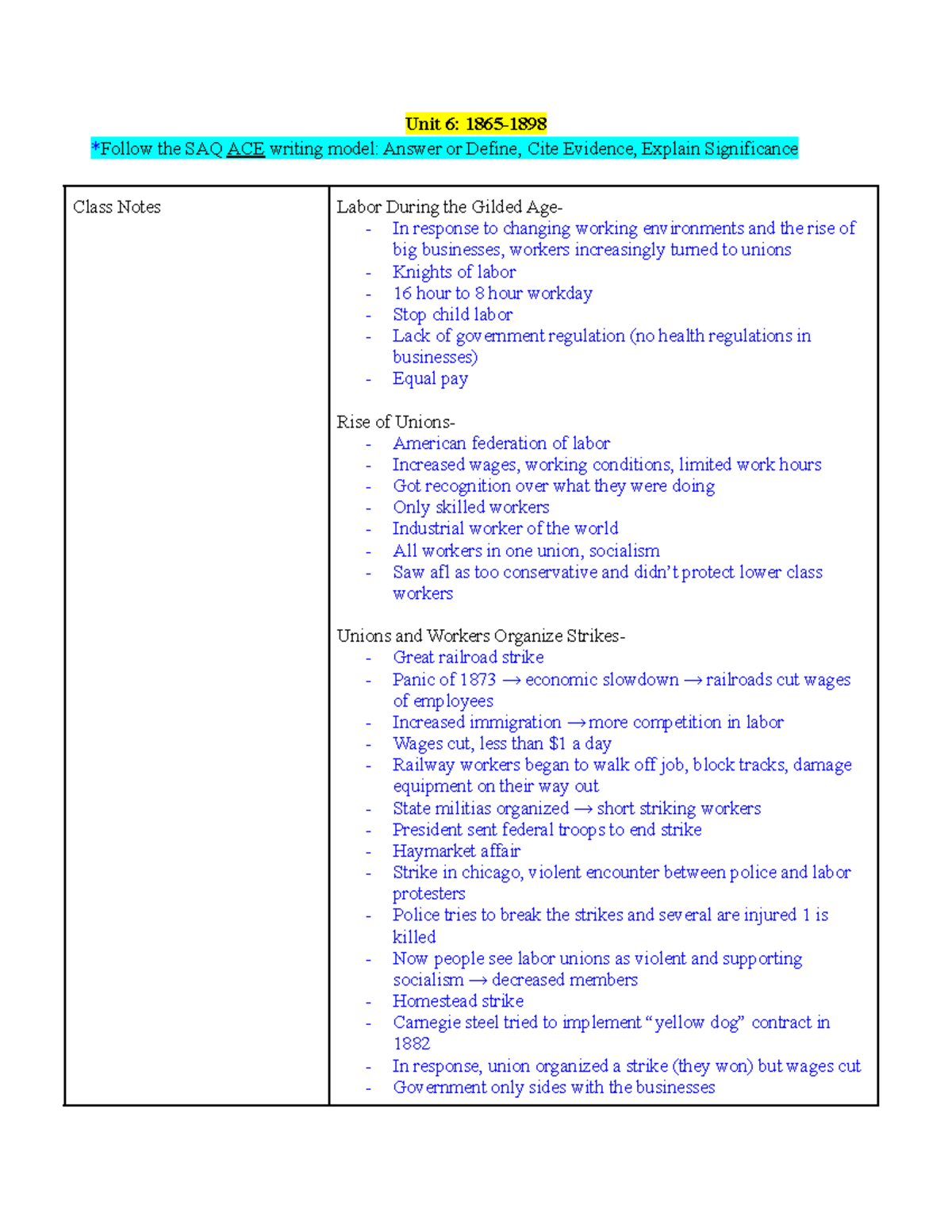 apush-unit-6-notes-unit-6-1865-follow-the-saq-ace-writing-model