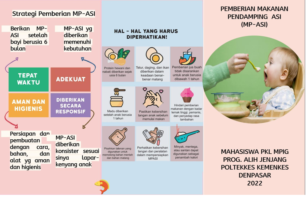 Leaflet MP-ASI Balita - Manajemen Program Intervensi Gizi - Studocu