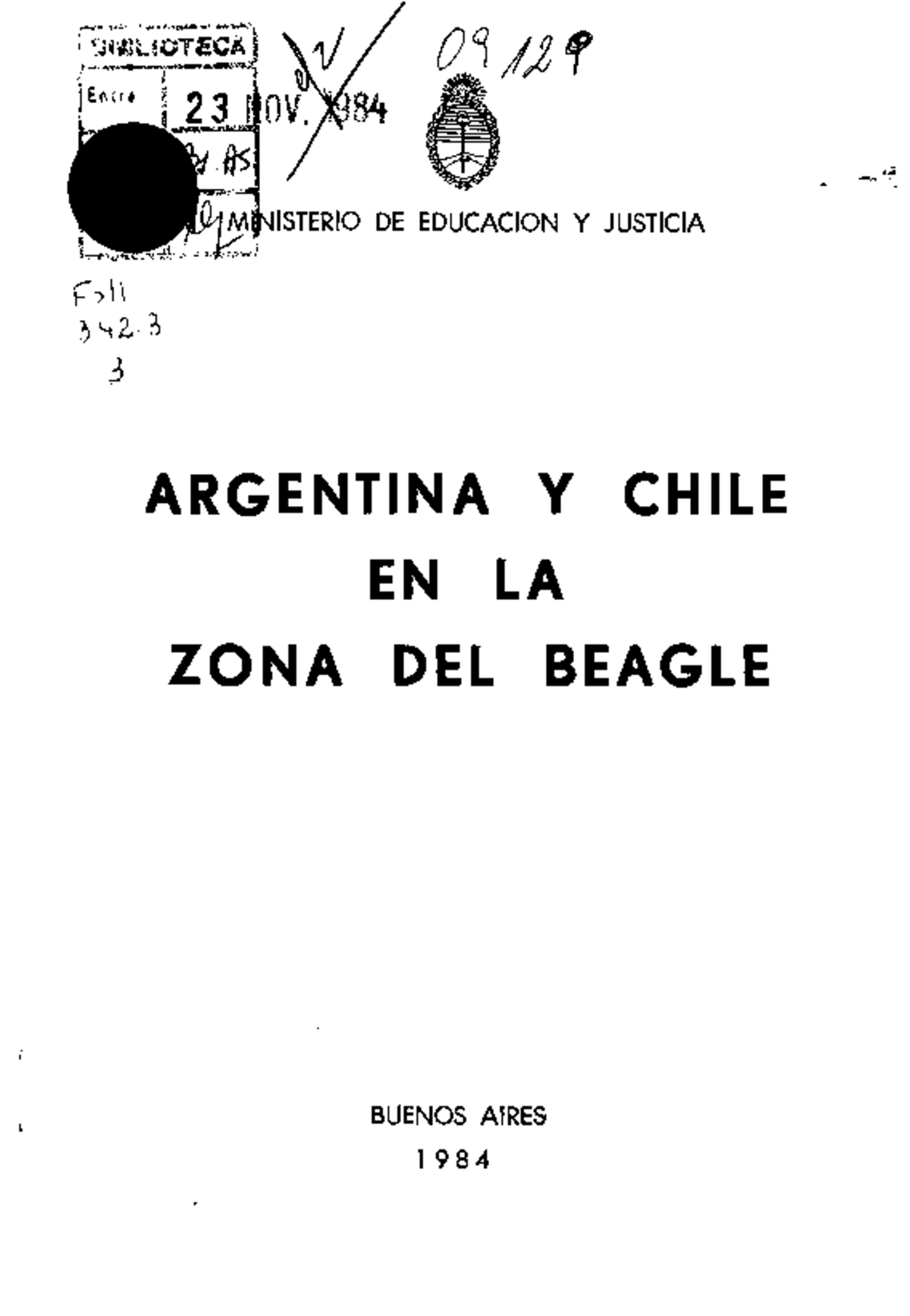 Argentina y Chile por el conflicto del Beagle - TRATADO De Límites ...