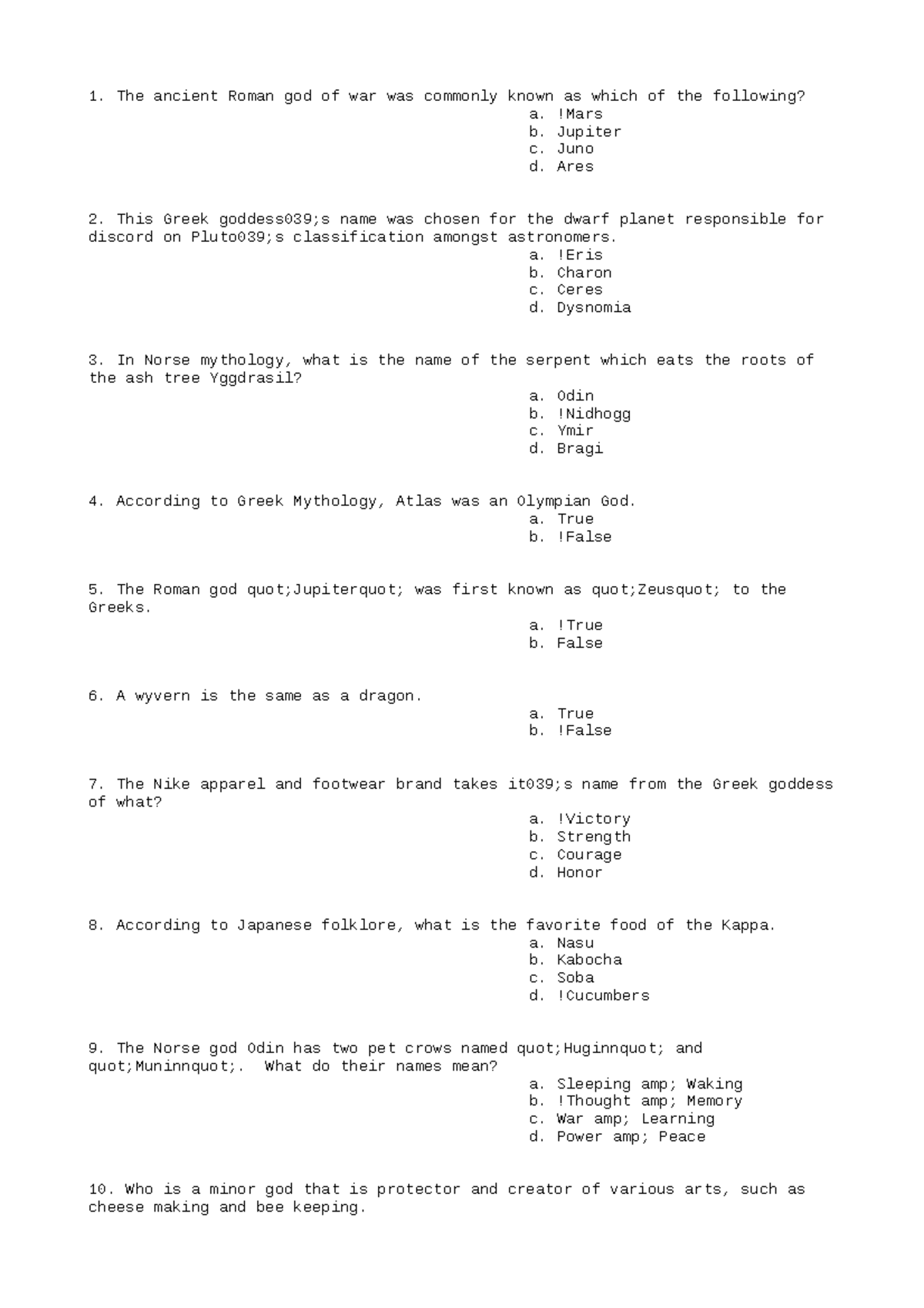 ACC206-Worksheet-3 - acc - The ancient Roman god of war was commonly ...