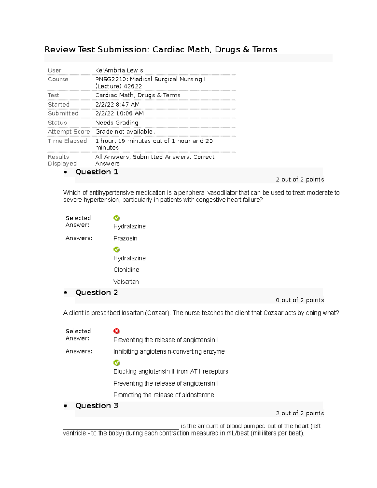 cardiovascular-math-drug-and-term-review-test-submission-cardiac