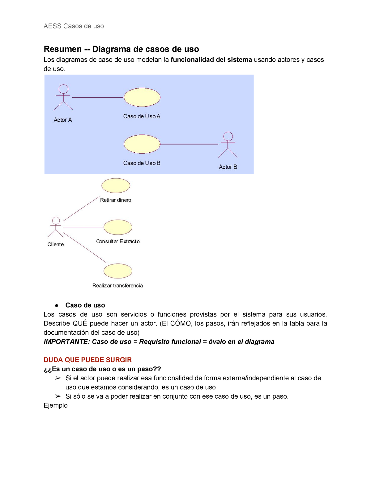 Resumen Casos Uso Resumen Diagrama De Casos De Uso Los Diagramas De Caso De Uso Modelan La