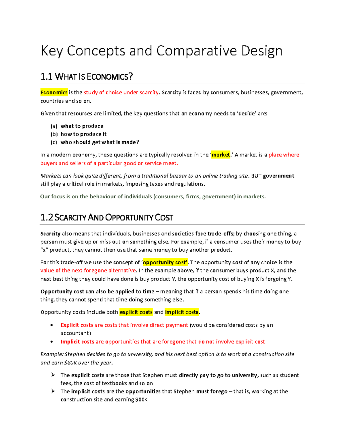 HD - Detailed Notes from Textbook and Lectures - Key Concepts and ...