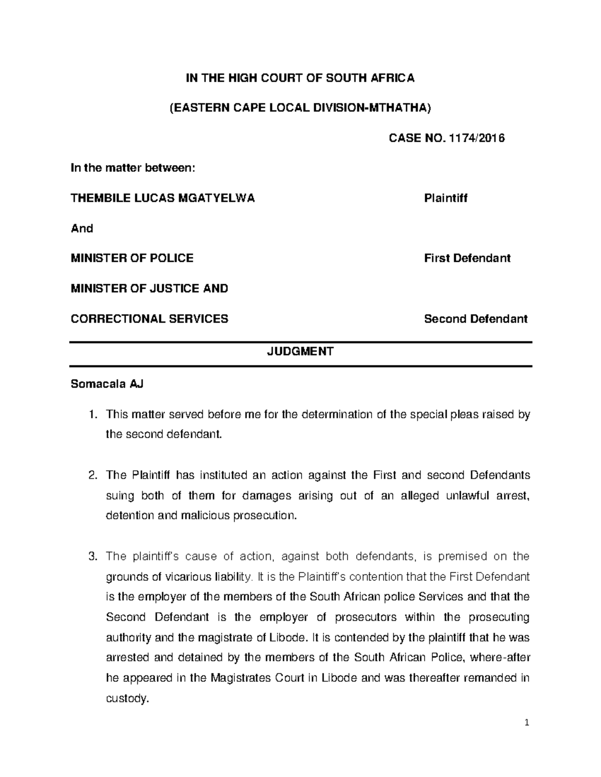 39 - example - IN THE HIGH COURT OF SOUTH AFRICA (EASTERN CAPE LOCAL ...