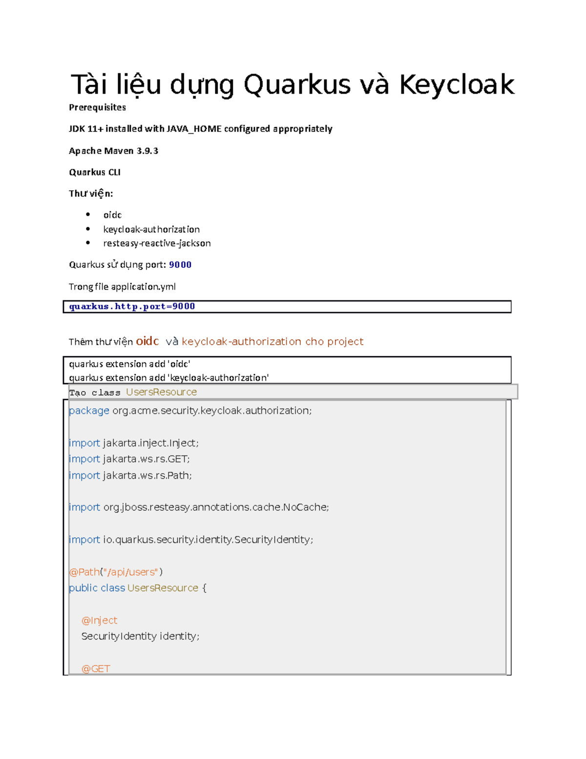 Tài liệu dựng Project Quarkus kết nối Keycloak - Tài liệu dựng Quarkus ...