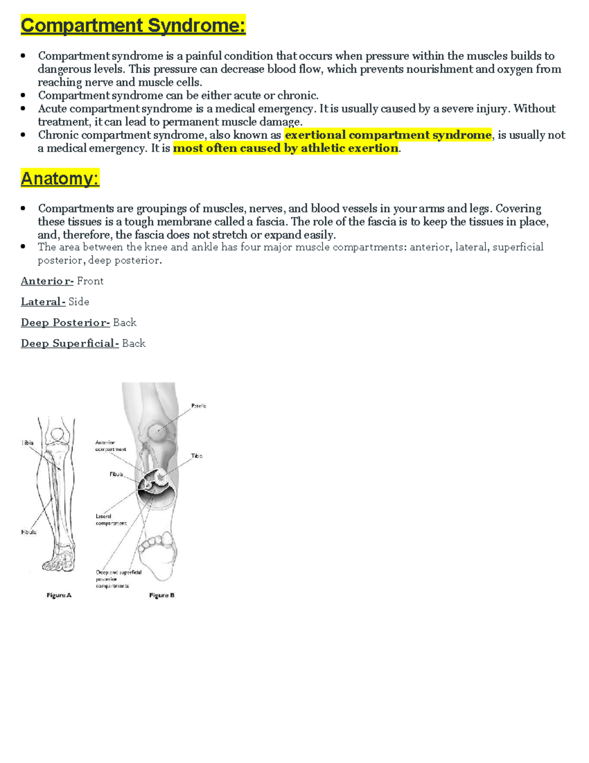 Fundamentals Compartment Syndrome Compartment Syndrome Compartment