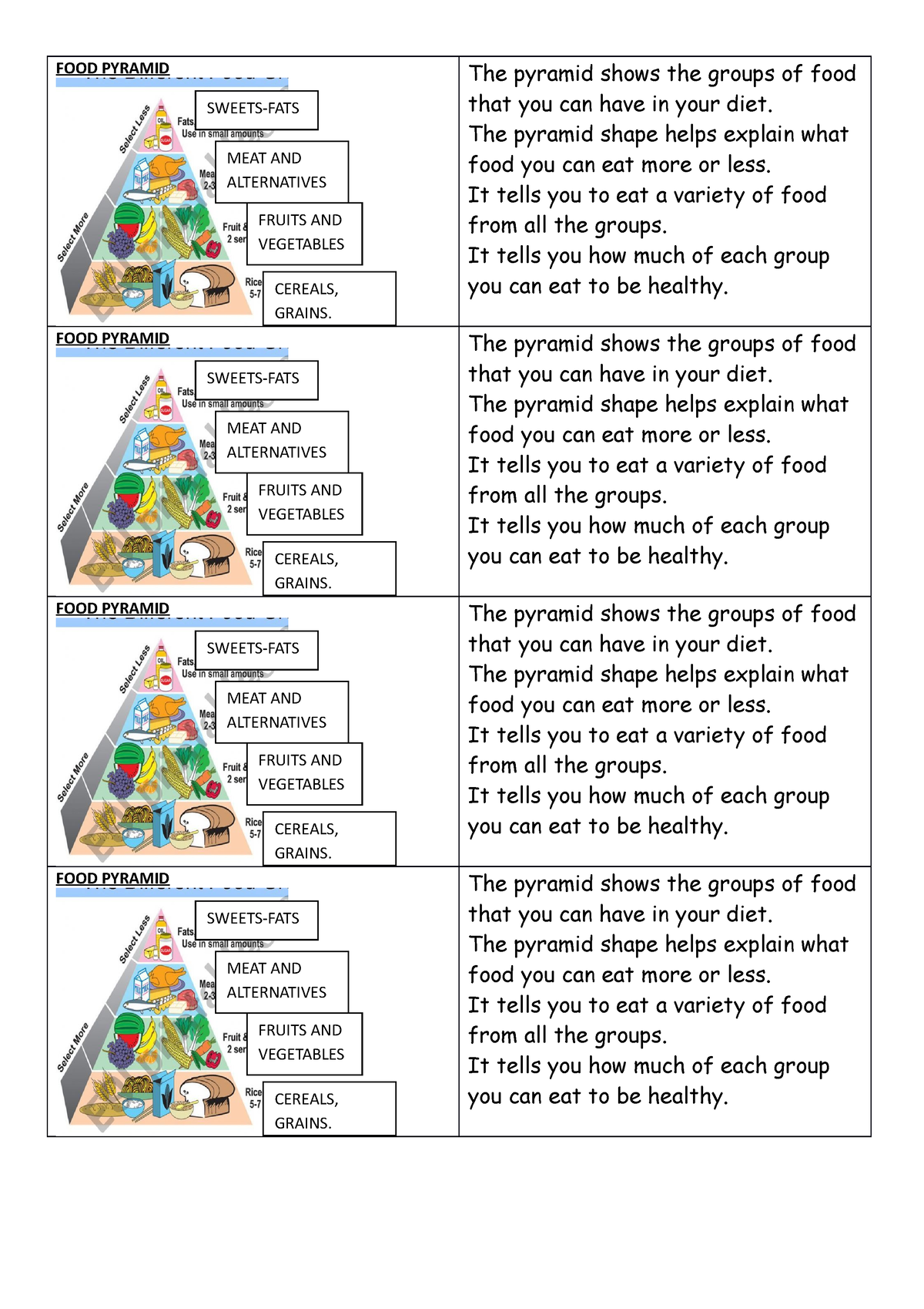 food pyramid essay conclusion