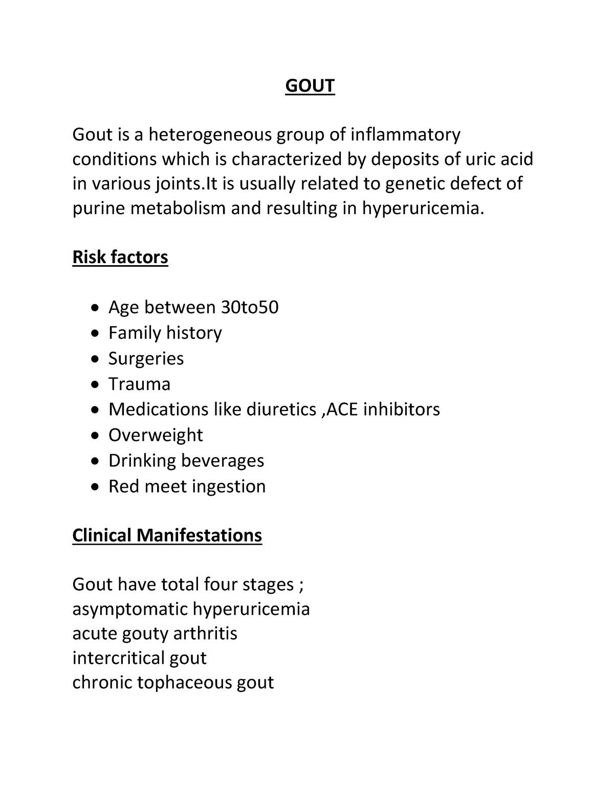 gout case study pdf