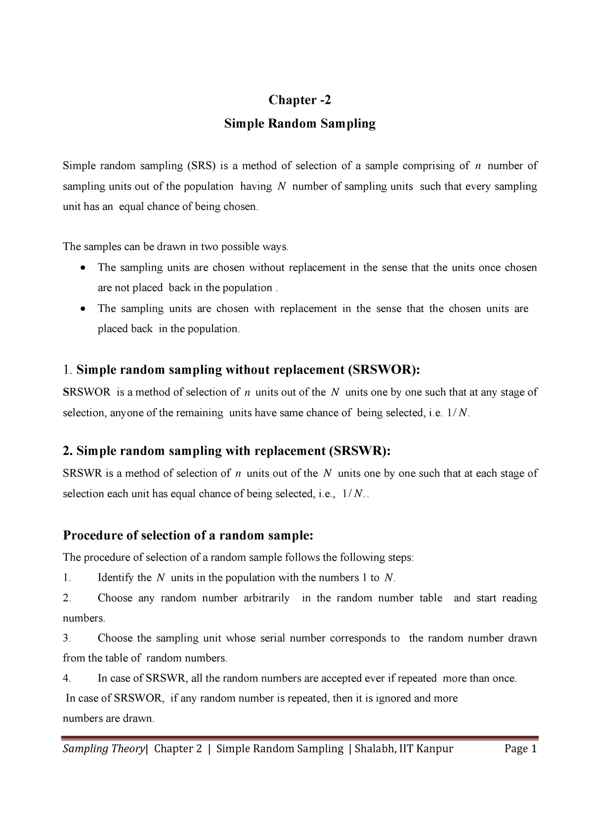 chapter-2-sampling-simple-random-sampling-chapter-simple-random