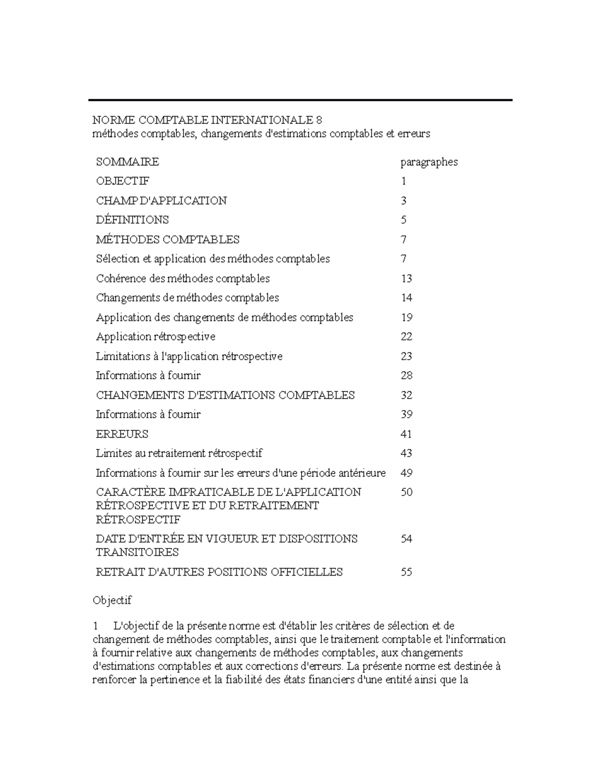 Norme IAS 8 2020 - Note - Comptabilité >> Partie I – Normes IFRS ...