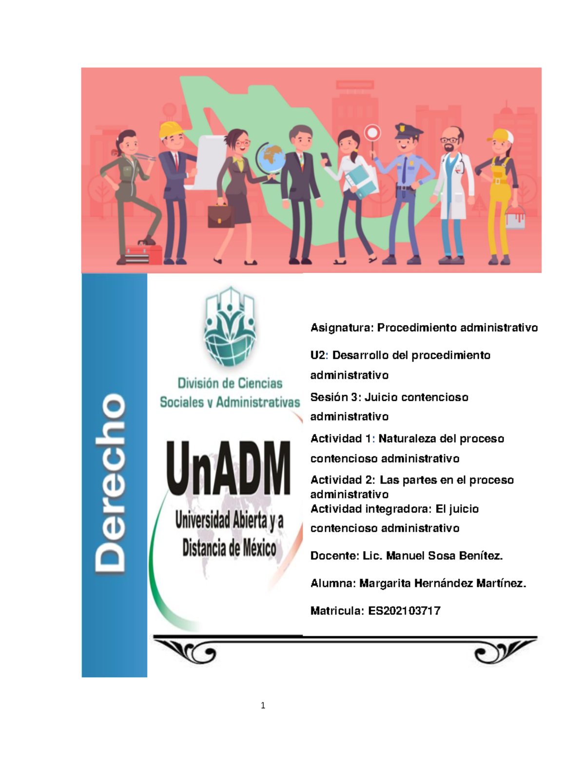 M7 U2 S3 MAHM - Apuntes 4 - Asignatura: Procedimiento administrativo U2 ...