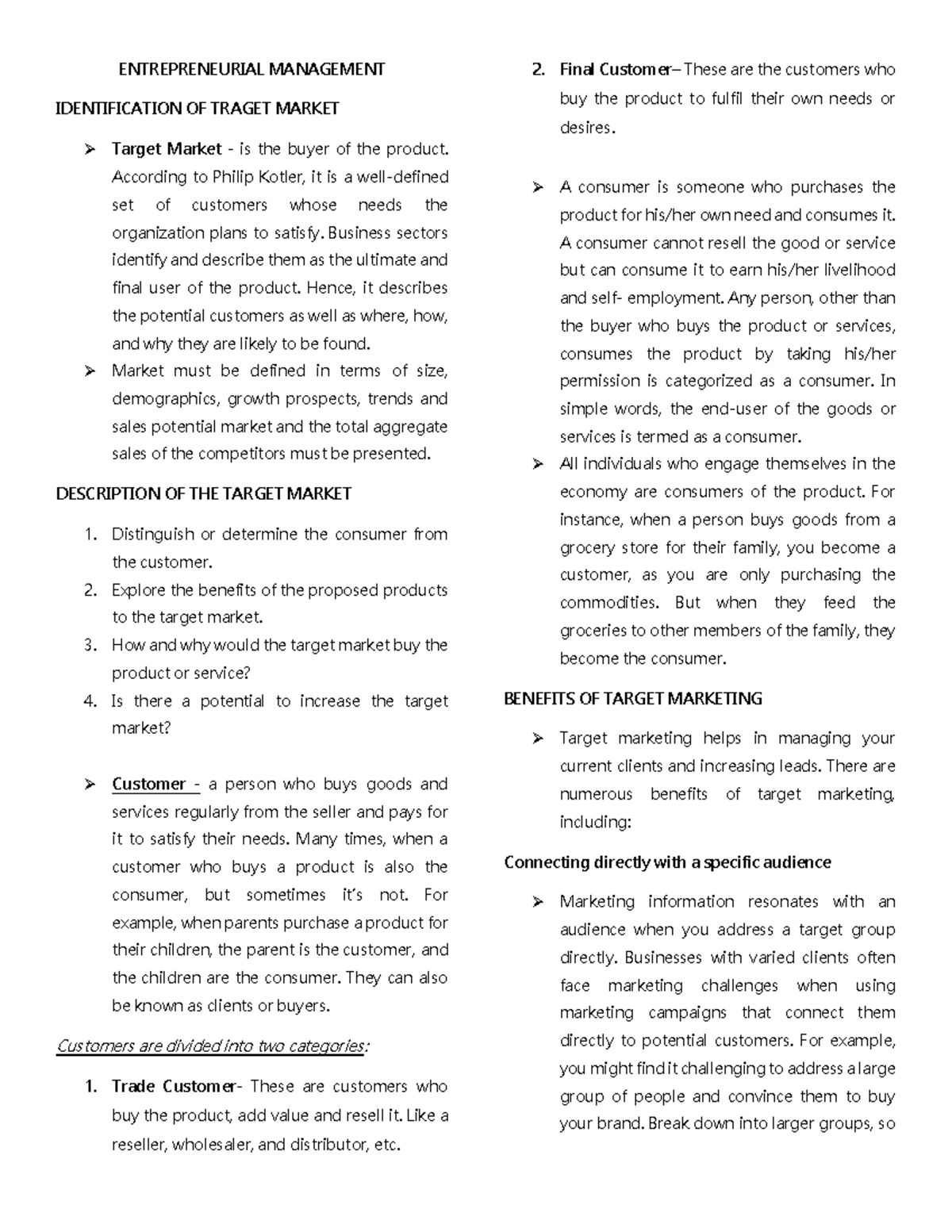 Entrepreneurial- Management- Reviewer - ENTREPRENEURIAL MANAGEMENT ...