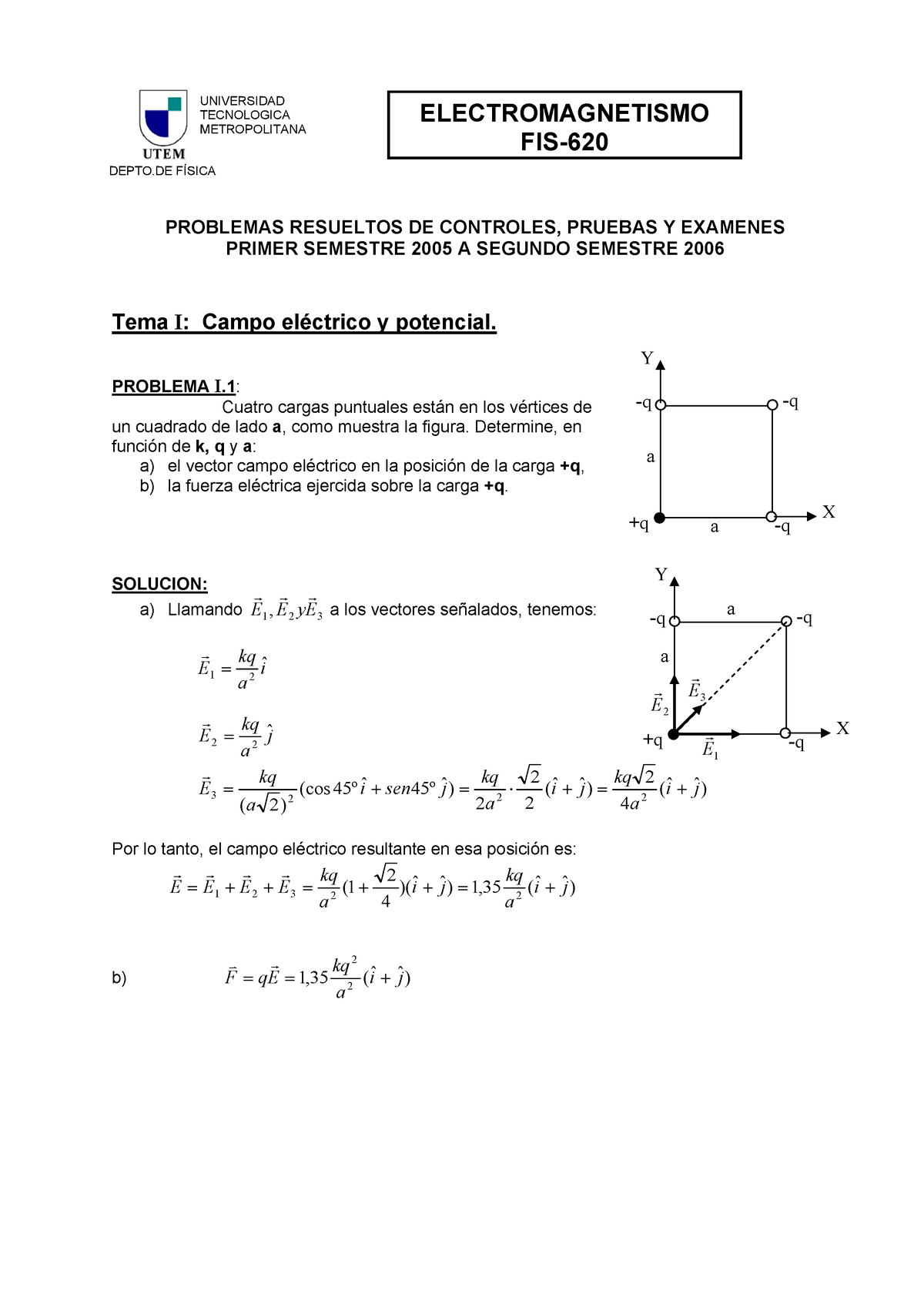 ELECTROMAGNETISMO FIS-620 PROBLEMAS RESUELTOS DE CONTROLES - PROBLEMAS ...