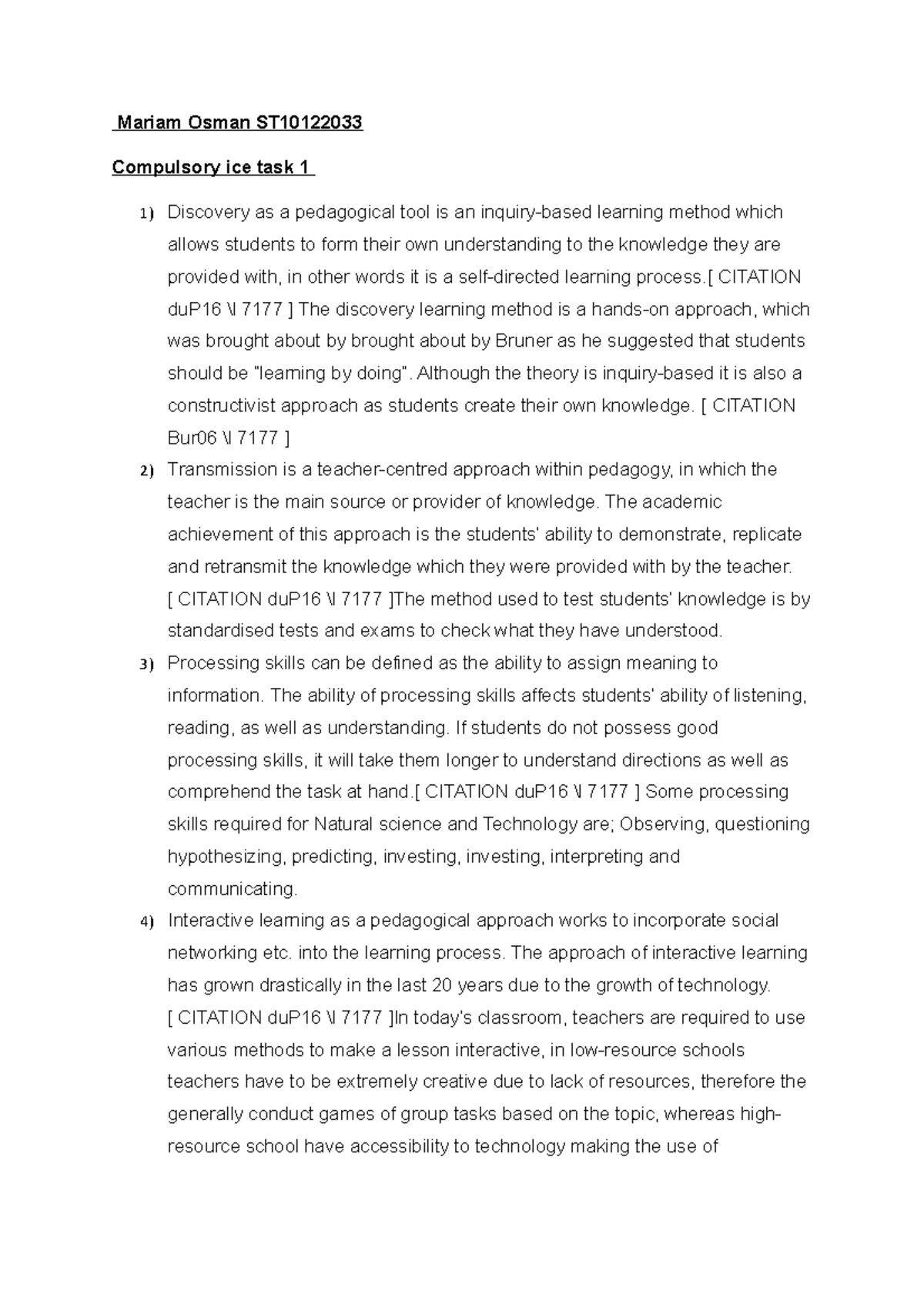 Tnst ice task 1 (compulsory) - Mariam Osman ST Compulsory ice task 1 ...