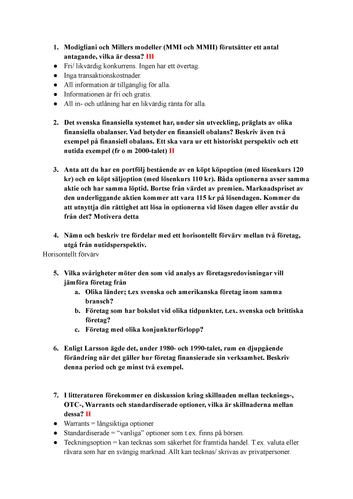 Investering Och Finansiering - Modigliani Och Millers Modeller (MMI Och ...