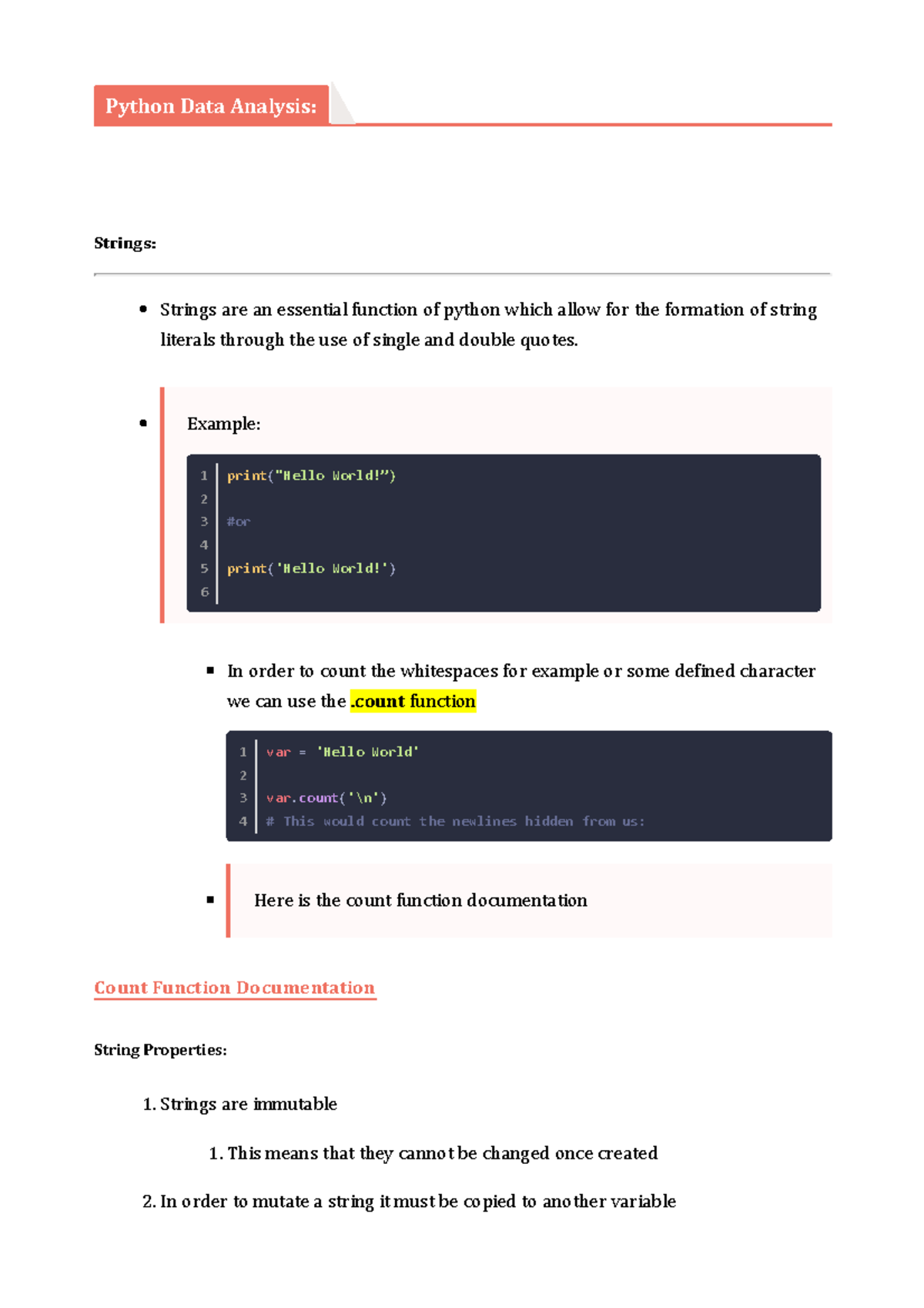 Python Data Analysis - Programming Notes for DS Majors and useful ...