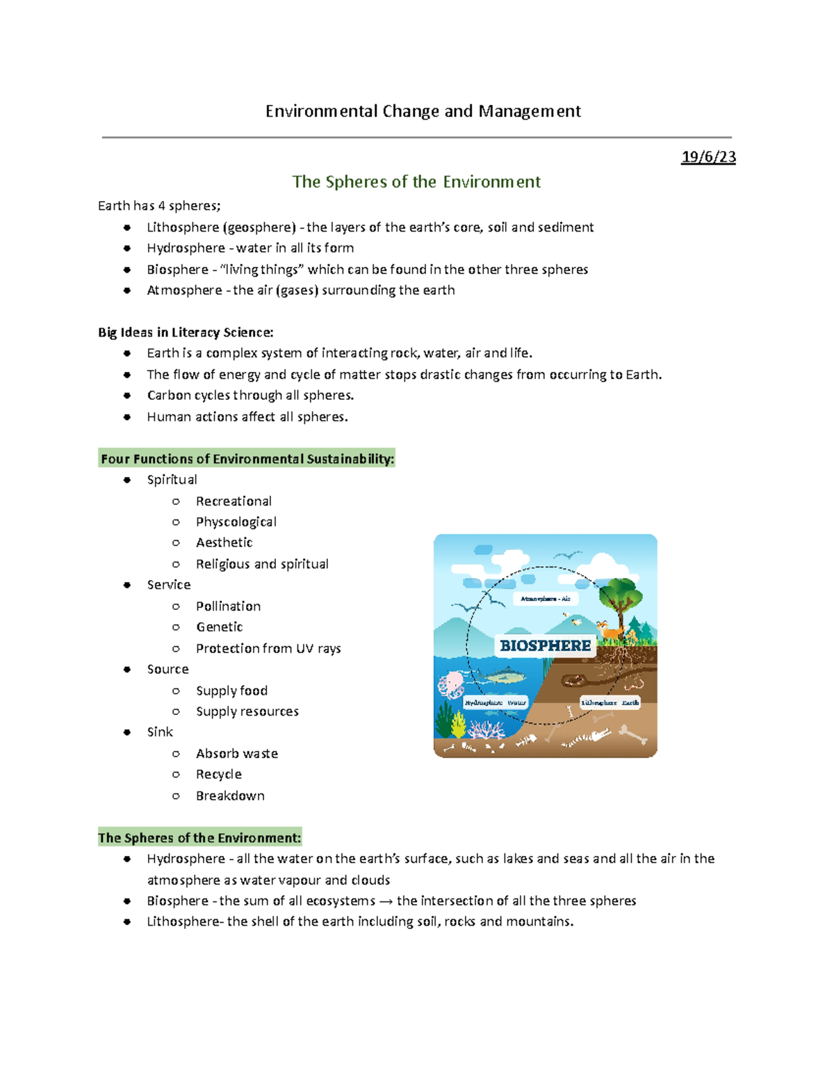 Kfc - geography - environmental change and management - Environmental ...