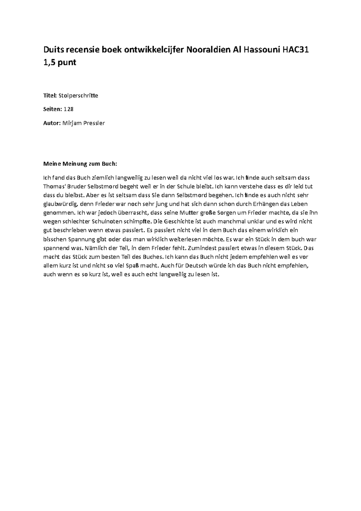 Recensie In English | Recension En Anglais – URZGQ