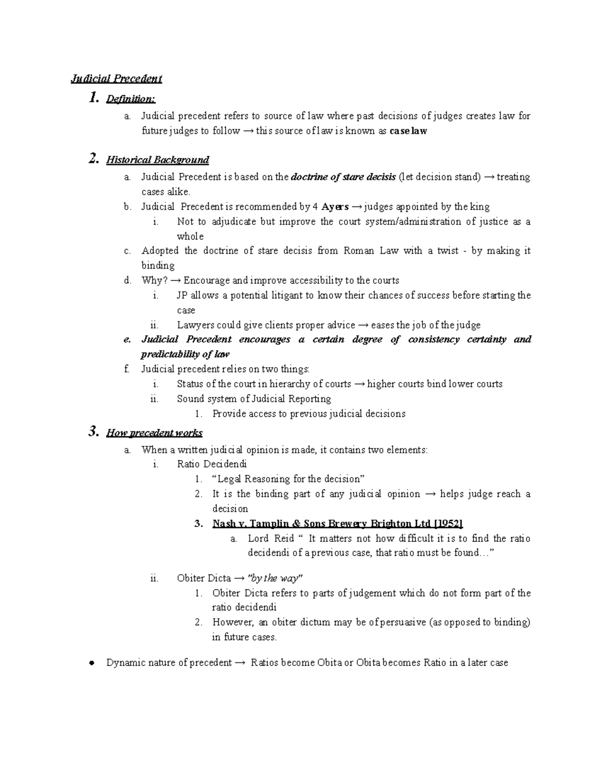 judicial-precedent-notes-judicial-precedent-1-definition-a