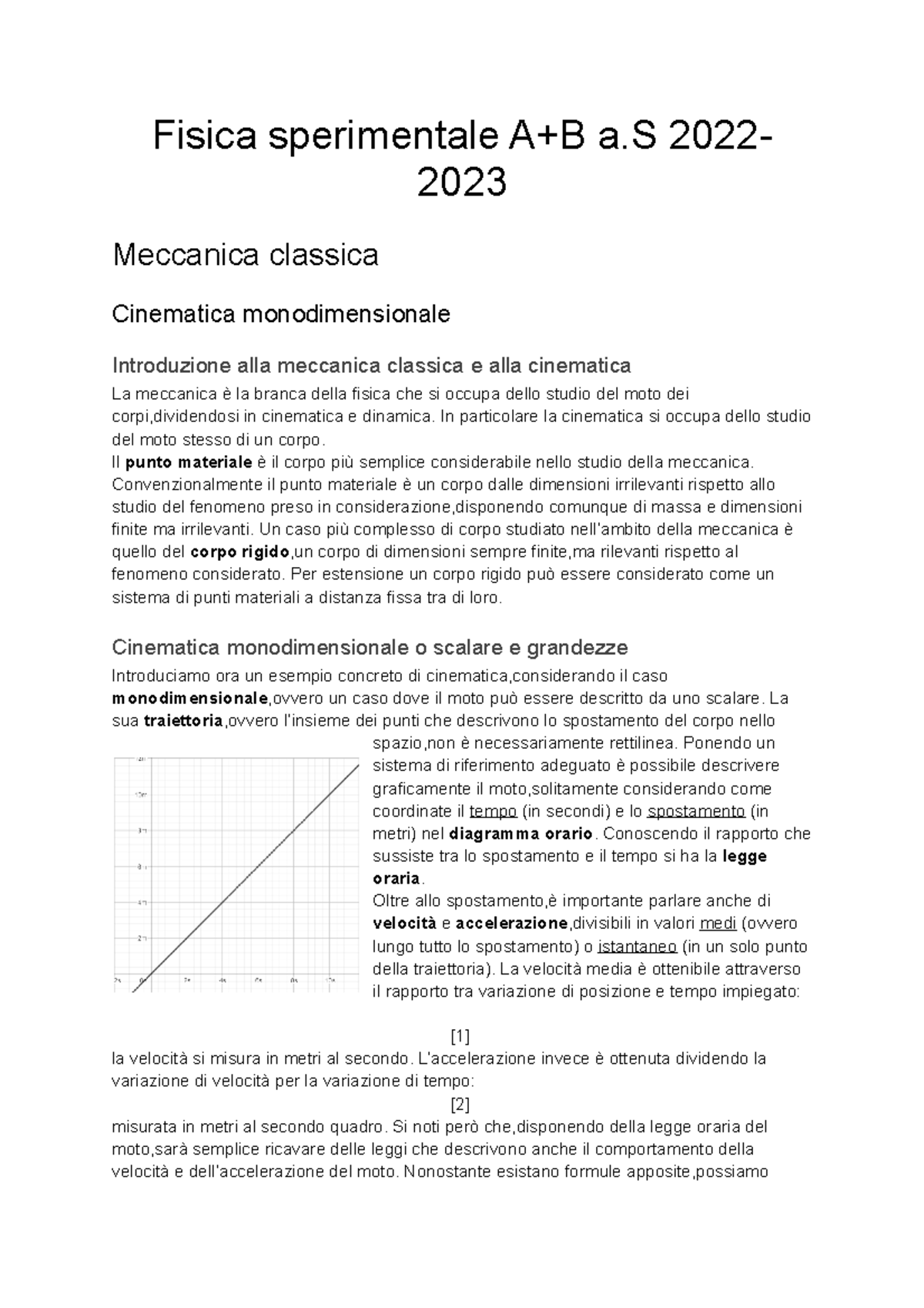 Fisica Sperimentale A+B A.S 2022-2023 - Fisica Sperimentale A+B A 2022 ...