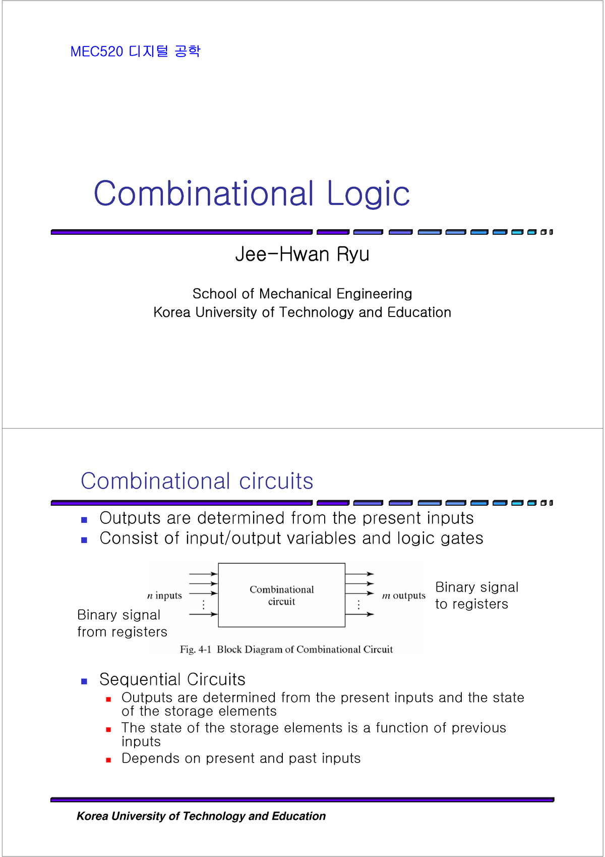 Combinational Logic - Computer Science And Engineering - Studocu