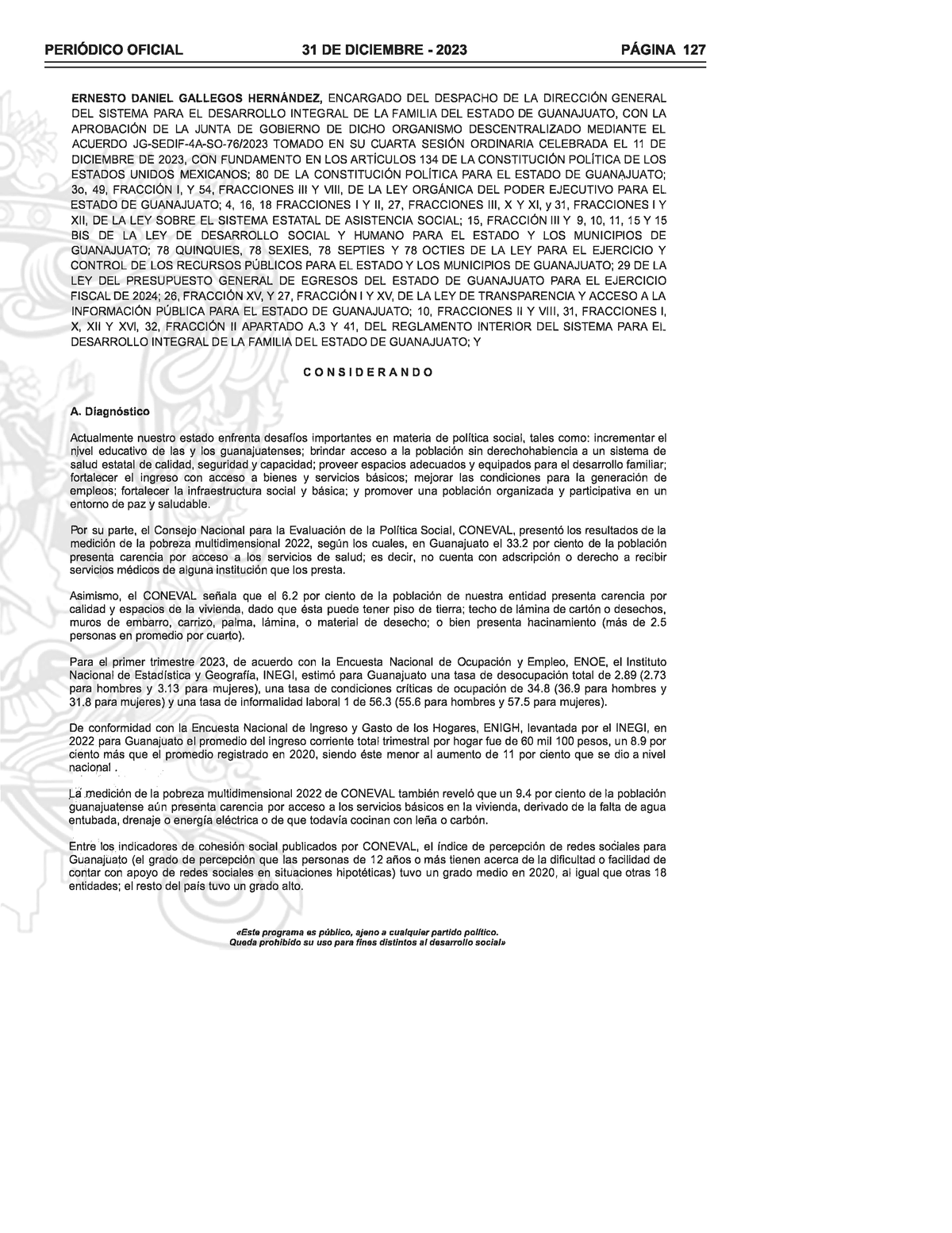 2024 Sedif Programa Apoyos mayores gto reglas operacion - «Este ...