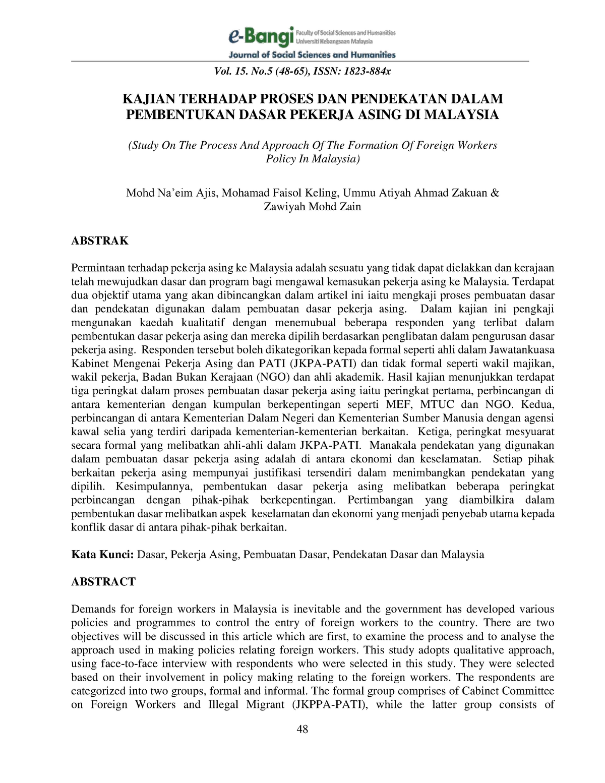 Pembentukan Dasar Pekerja Asing Di Malaysia Building Surveying Studocu