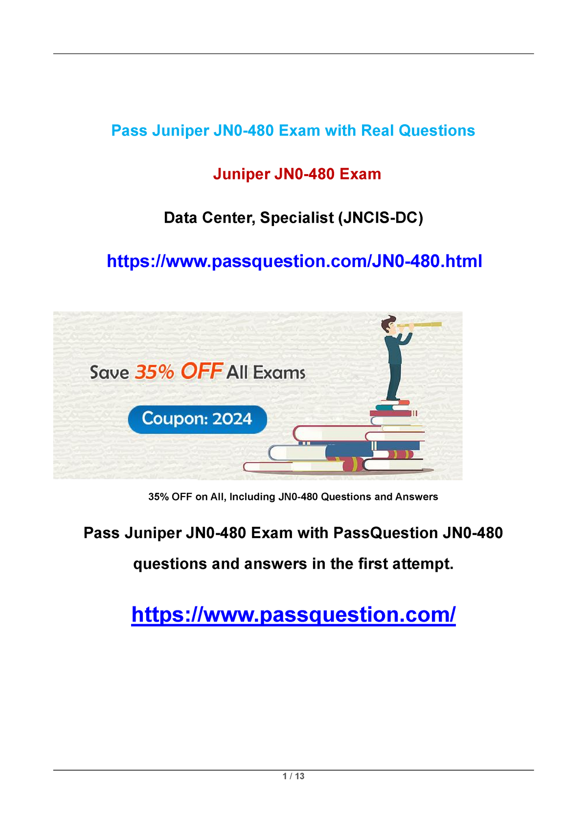 Juniper JN0-480 Practice Test Questions - Pass Juniper JN0-480 Exam ...