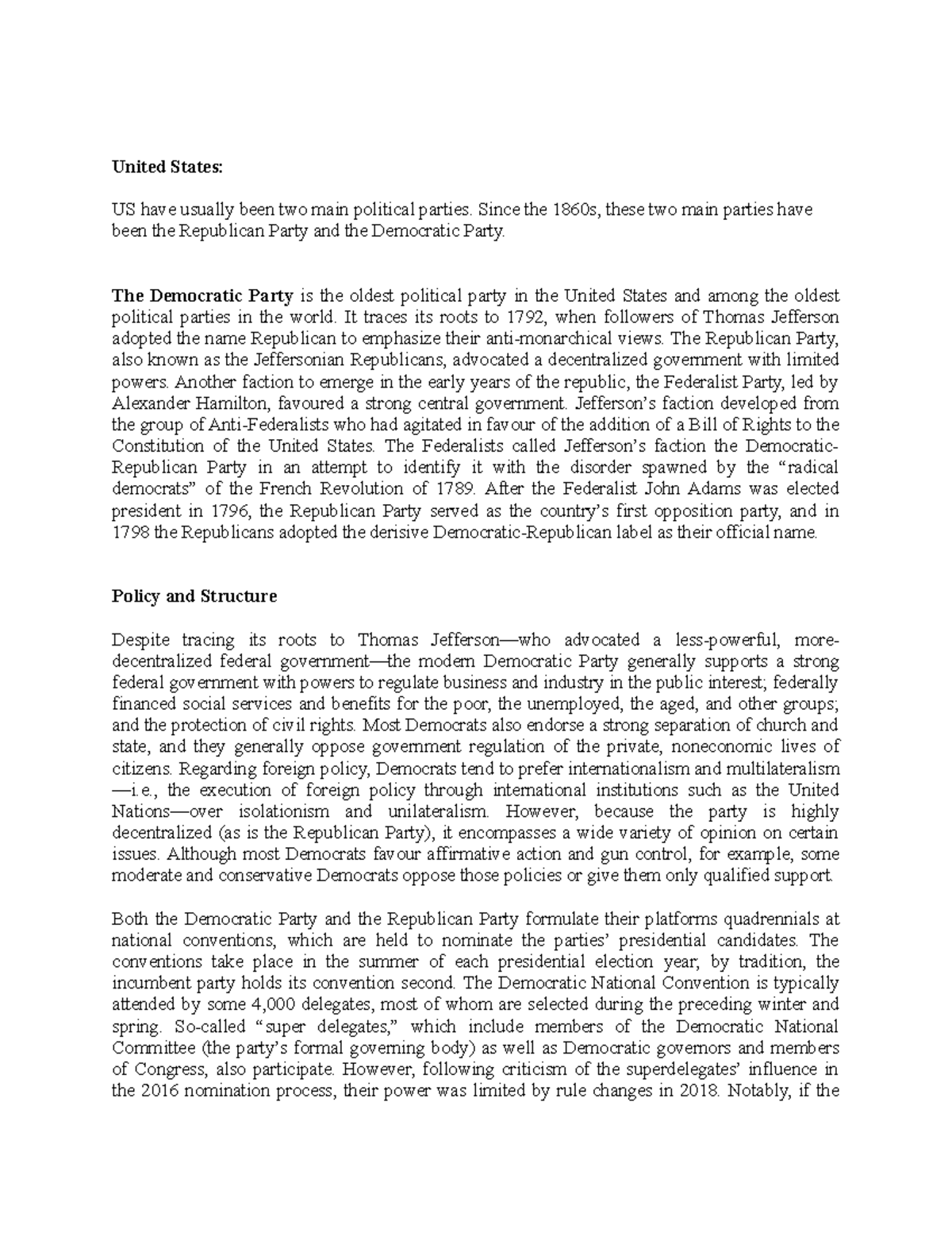Notes on PP and PG - ub l,luino8uov - United States: US have usually ...