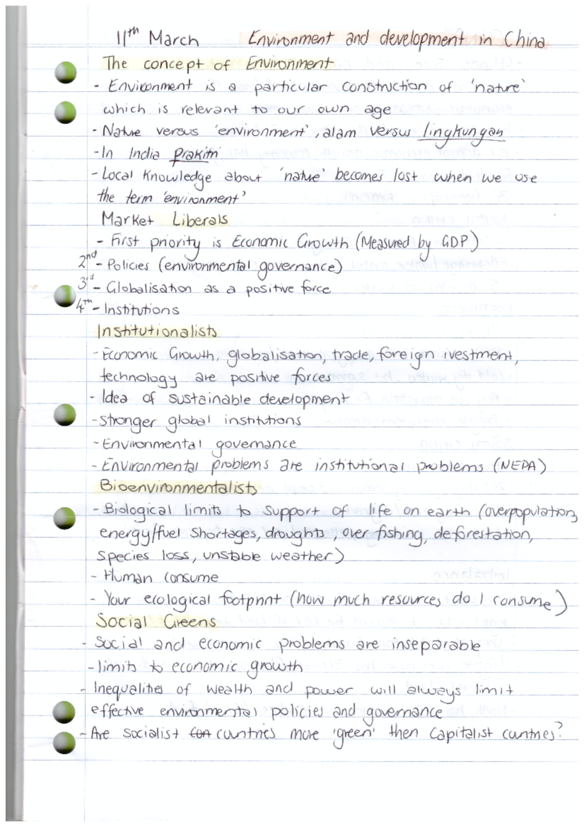 Lecture notes, lectures 1-13 - hand written - all lectures - ASST3011 ...