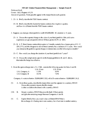 Ch07 Problem Solutions-2 - CHAPTER 7 Swaps Practice Questions Problem 7 ...