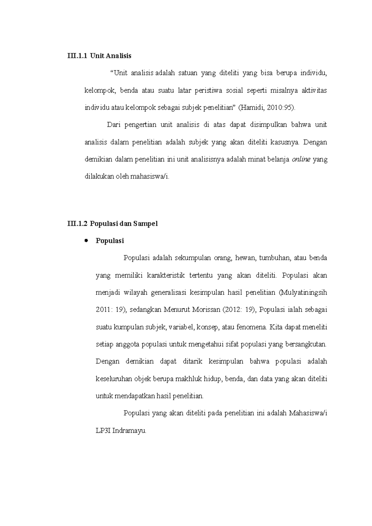 Unit Analisis Iii 1 Unit Analisis “unit Analisis Adalah Satuan Yang