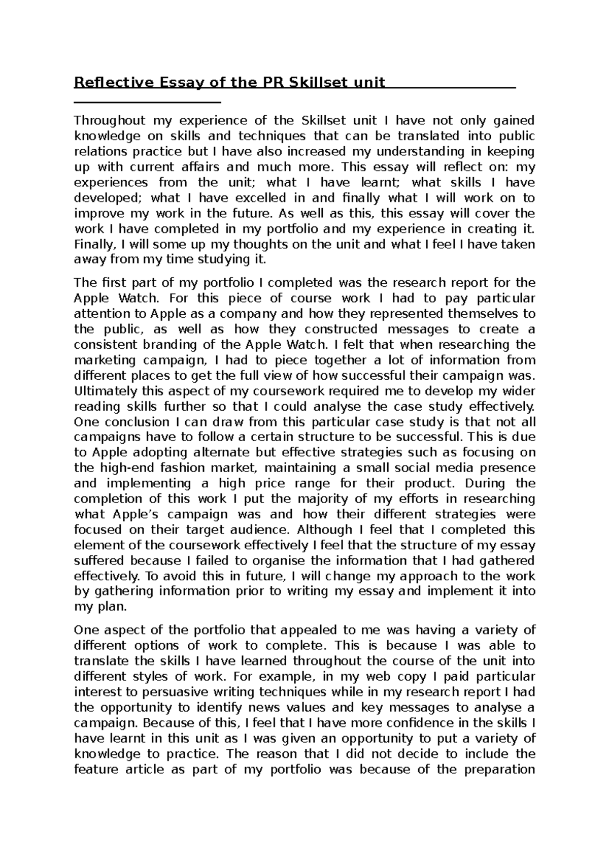 reflective-essay-of-the-pr-skillset-unit-reflective-essay-of-the-pr