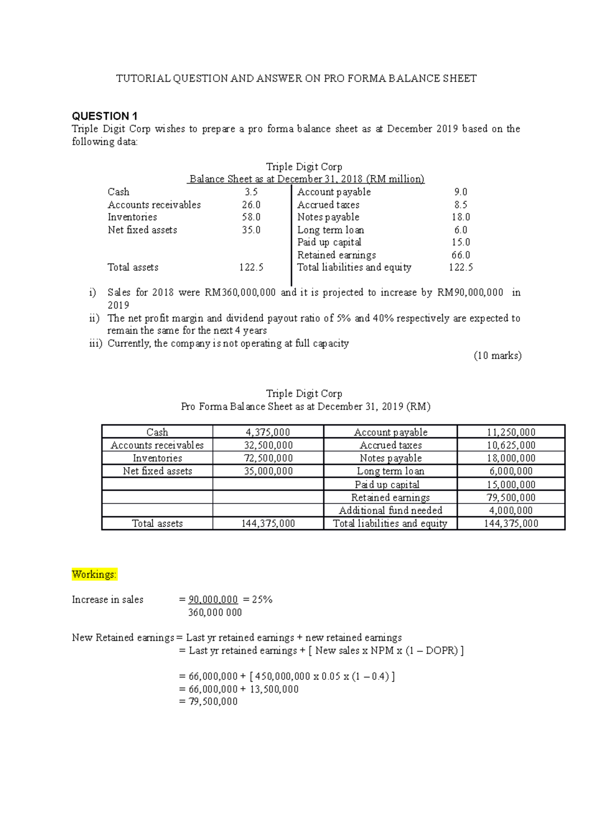 sample-q-and-a-on-pro-forma-balance-sheet-2-tutorial-question-and