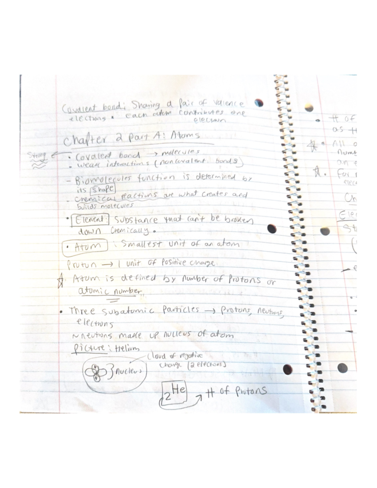 Chapter 2 - notes - Condient bondi Sharing a fair of valence elections ...