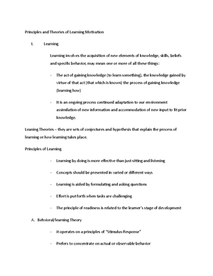 Facilitating Learner-Centered Teaching - Behaviorism Theories Classical ...