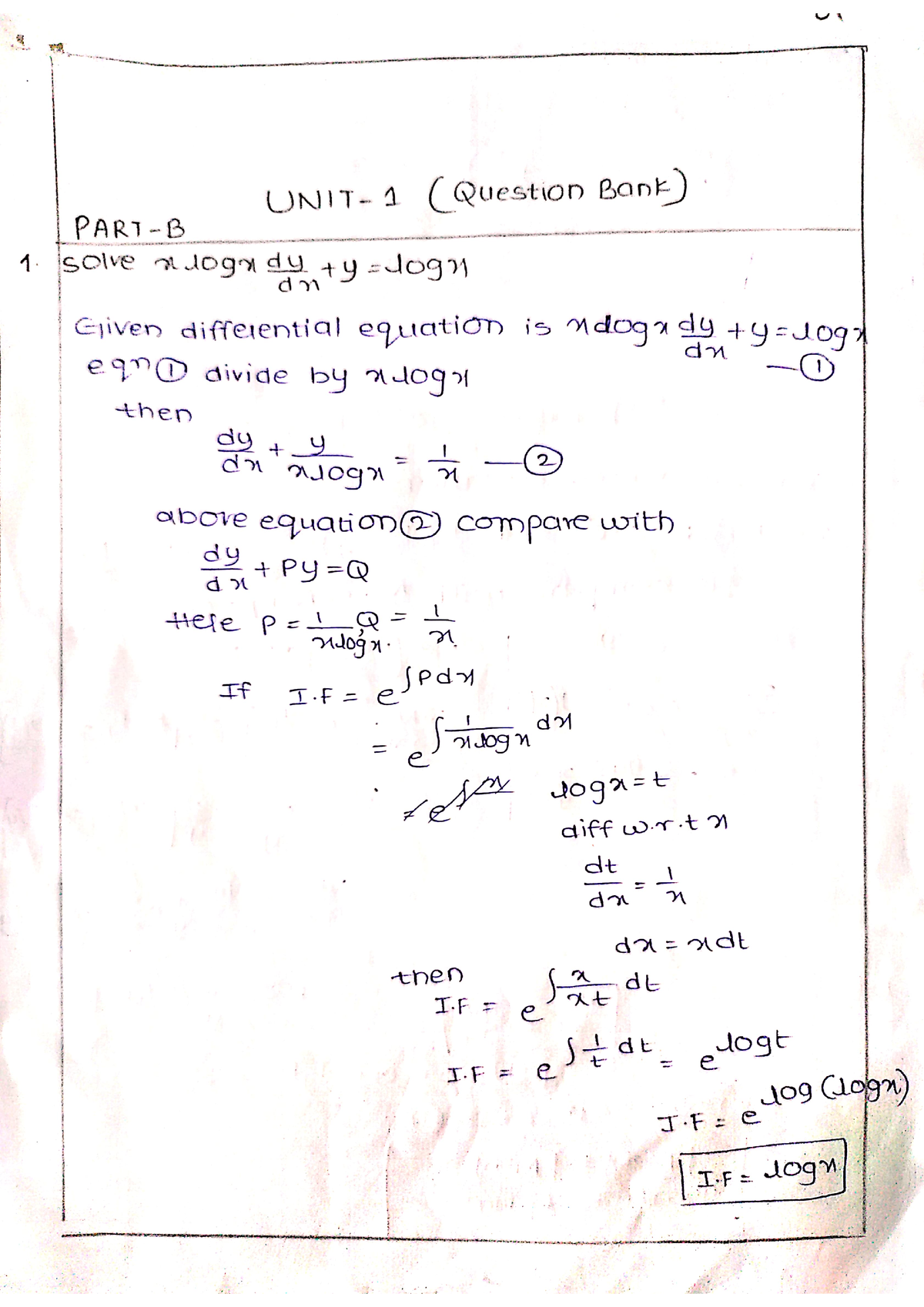 Q.B(M-2) PART-B - Q.B(M-2) PART-B - Civil Engineering - Studocu