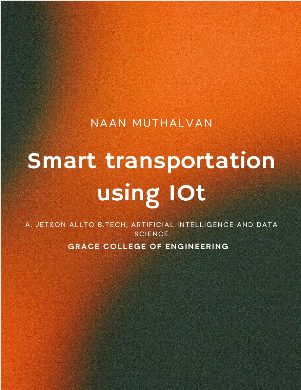 Smart Tracsportation using io T- Jetson Allto A - Smart Transportation ...