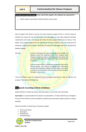 Communication And Globalization - Purposive Communication Module Page 1 ...