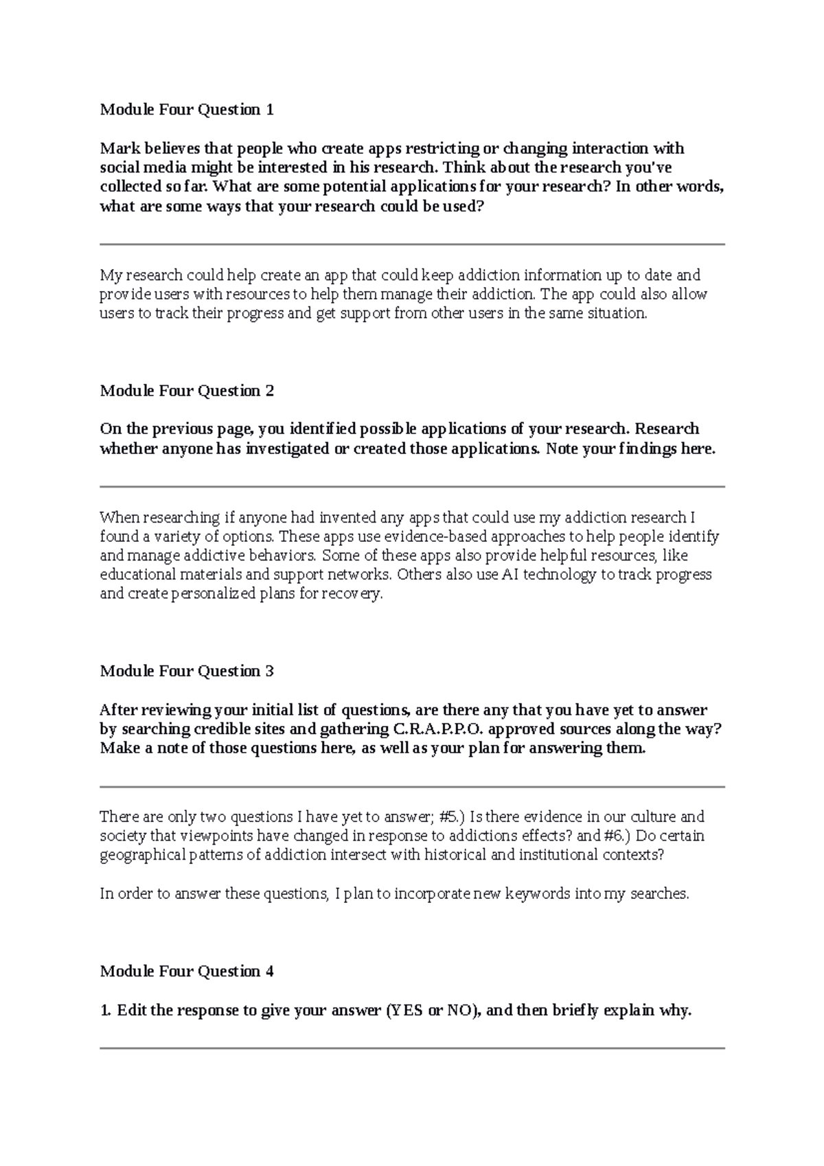 Megan Wolaver SCS 200 Applied Social Sciences - Module Four Question 1 ...