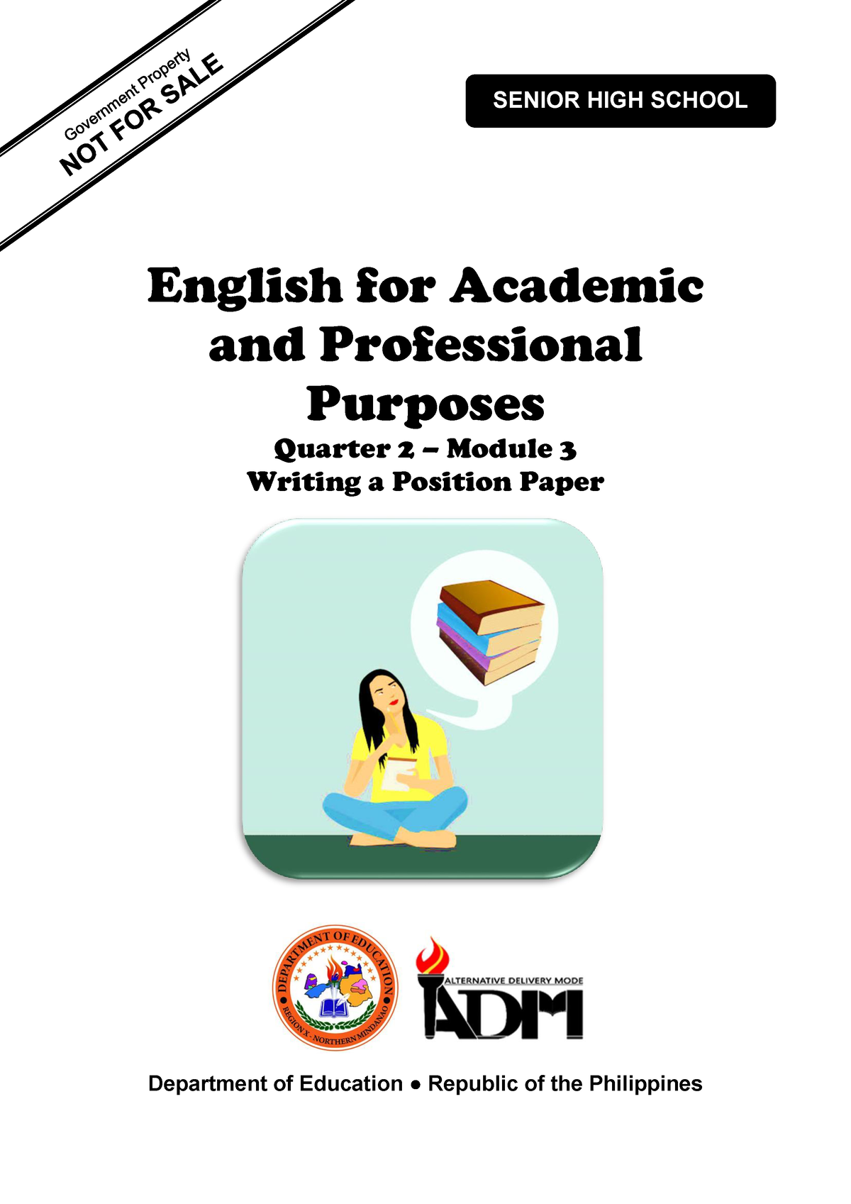 ENGLISH FOR ACADEMIC AND PROFESSIONAL PURPOSES QUARTER 2 Module 1 ...