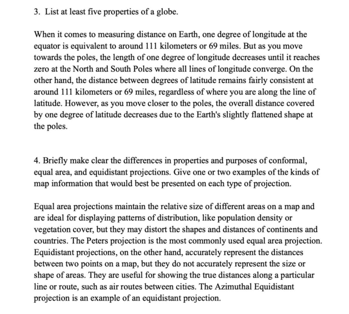 GEOG 101 People And Their Environment Chapter 2 Study Guide 1 - 3. List ...