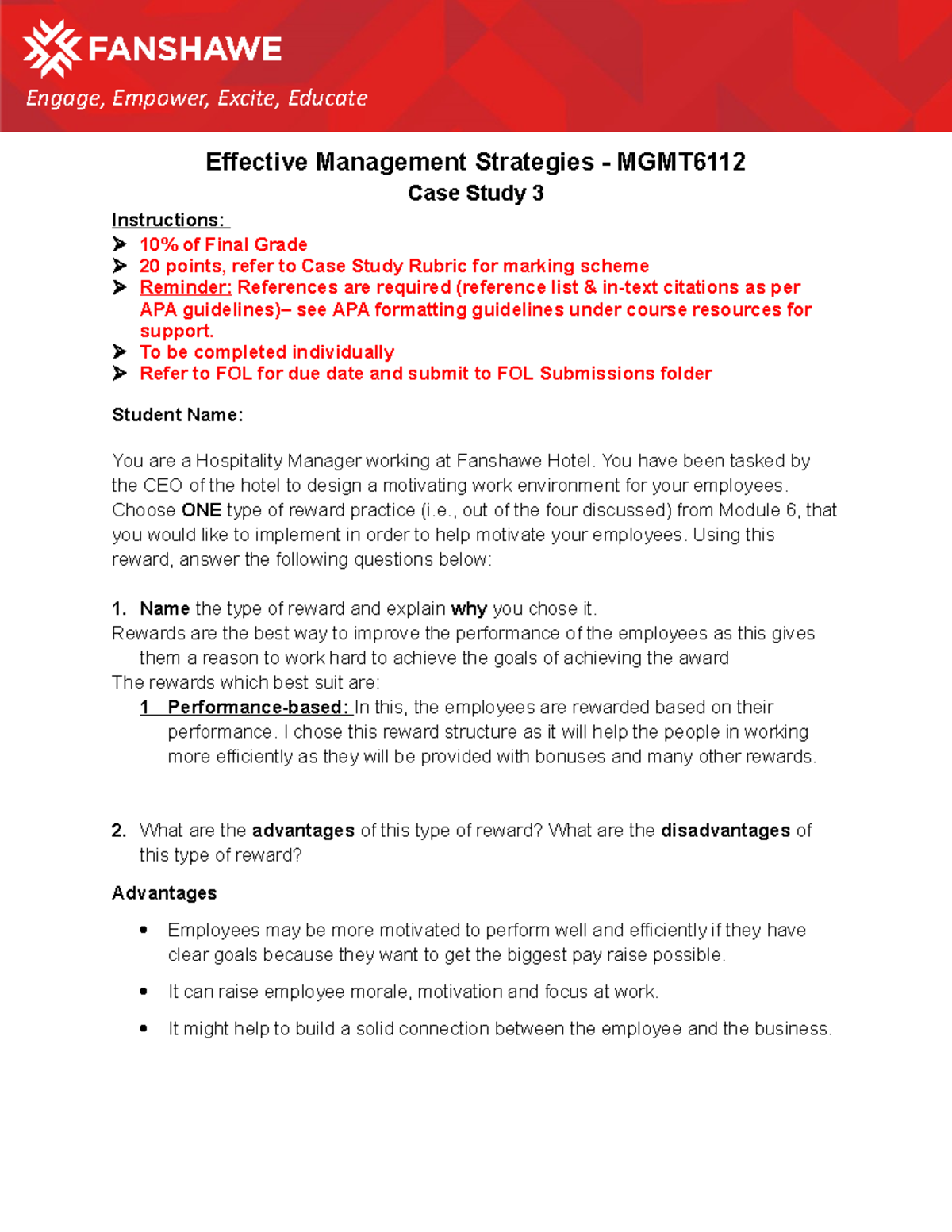 Case Study 3 F20[2211] - - Studocu