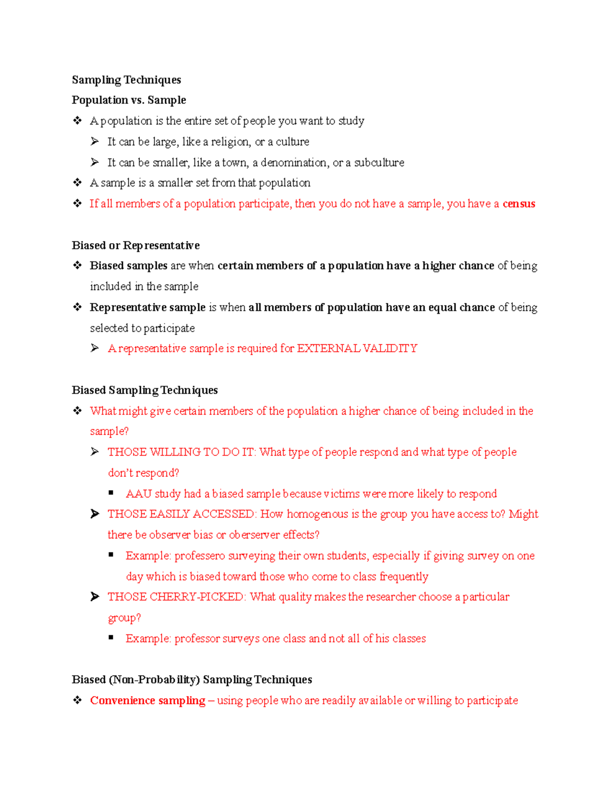 sampling techniques essay questions